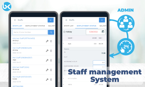 BrandK POS Feature - 11. Staff management System